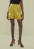 Women's Superbalist Pull On Shorts - Khaki Irregular Spot Print Photo