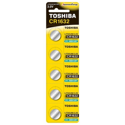 Photo of Toshiba Lithium Coin Cell CR1632 - 5 Pack