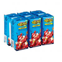 Clover Krush Krush 100 Fruit Juice Blend UHT Cranberry 6x200ml