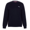 Slazenger Men's SL Fleece Crew Sweater - Navy - Parallel Import Photo