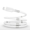 iTech Parts 2 Pieces Type-C Magnetic Storage Data Cable 1M - White Photo