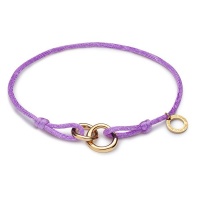 Paul Hewitt Women Waves Bracelet Light Purple Gold Plated Self Adjustable