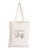 Groceries & Stuff Slogan Cotton Eco Tote Bag Photo
