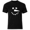 Think Out Loud Mens "Snowman" Short Sleeve Tshirt Black Photo