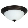 Zebbies Lighting - Nox - Brown Flush Mount Ceiling Light Photo