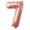Bubblebean - Rosegold Bunched Party Helium Number 7 Balloon Photo