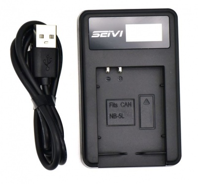 Photo of Canon Seivi LCD USB Charger for NB-5L Battery