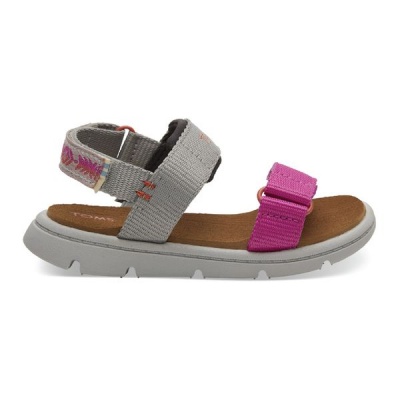 Photo of Drizzle Grey Global Webbing Tiny Toms Ray Sandals