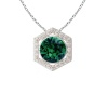 Stella Luna Honeycomb Necklace- made with Swarovski Emerald Crystal Photo