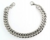 Stainless Steel Broad Cuban Link Bracelet Photo