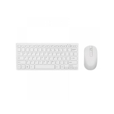 White Mini Wireless Keyboard and Mouse Q 903