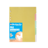 Butterfly A4 File Dividers Pastel Board - 5 Tab Photo