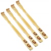 Bamboo Back Scratcher With Massage Wheel Photo