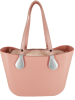 Eva Classic Handbag New Pink PU Leather Pink Inner Pink Handles Photo
