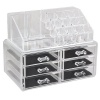 6-Drawer 3-Tier Layers Clear Acrylic Cosmetic Rack Organizer Photo