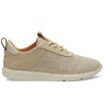Beige Canvas Textured Twill Cabrillo Women's Sneakers Photo