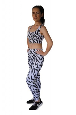 Photo of musQ Zebra Gym Outfit Top And Tights