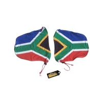 South African Flag Car Side Mirror Covers Keyring Fits SUV