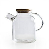Elegant Glass Teapot Kettle with lid