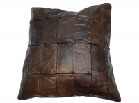 COCO Genuine leather Deep Brown Cushion cover