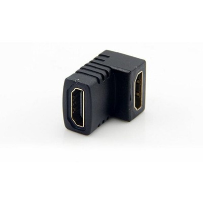 90 degree L shape HDMI Female To Female High Definition Adapter HDMI