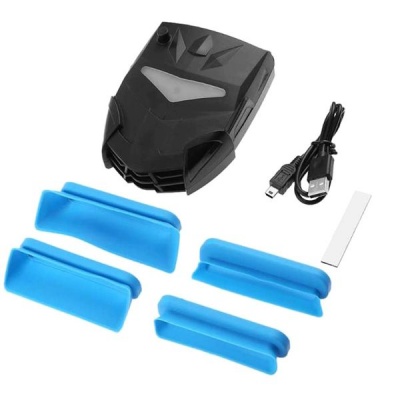 Photo of Portable Laptop Power Cooler External USB Air Extracting Cooling Fan Set