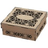 Pappa Joe - Laser Cut Wooden Box - Flower Scroll Design Photo