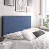 Mai Lifestyle Pins Decorated Headboard Navy Linen