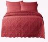 Plain Colour King Size Bedspread Set 5 Pieces Set