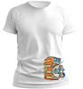 PepperSt Men's White T-Shirt - Video Doodle Photo