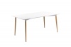 George Mason George & Mason - Blonde Rectangle Wooden Dining Table Photo