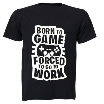 BuyAbility Forced to Go to Work Gamer Adults T Shirt