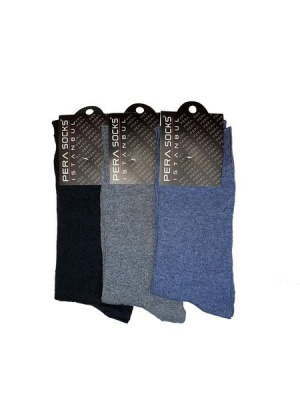Photo of Maniers Pera Socks Istanbul Mens Socks - High Quality 12 Pack - Grey Navy Grey Light Grey