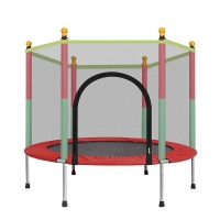 Toddlers Kids Fun Indoor Outdoor Round Trampoline With Enclosure Net