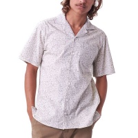 Oneill ONeill Mens Surf Shapes Ss Woven Shirt Cream