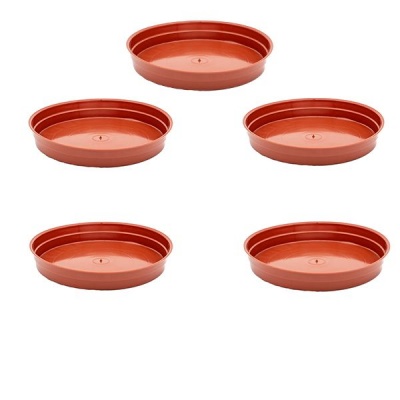 innolife Plastic Flower Pot Saucers Set of 5 Round Drip Tray for Pot Plants 25 30cm