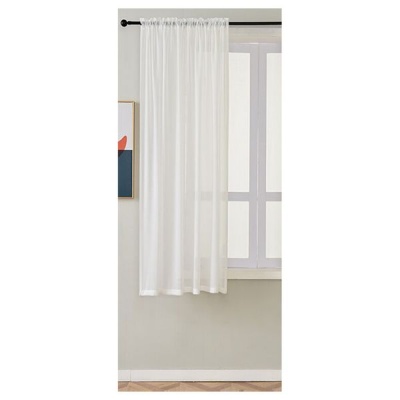 Photo of Matoc Designs Matoc Readymade Short Curtain 160cm Height -MysticVoile -RodPocket OffWhite