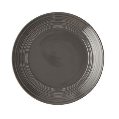 Photo of Jenna Clifford - Embossed Lines Dark Grey Side Plate Set of 4