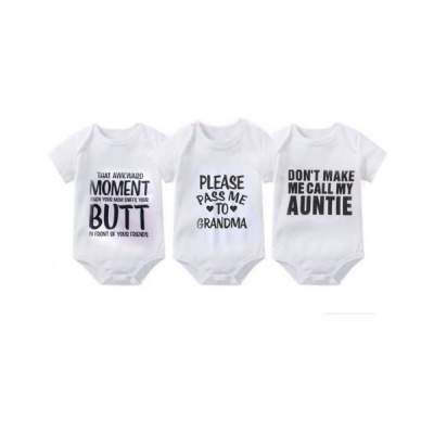 Printed Baby Grows Baby Gifts Baby Vest