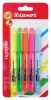 Luxor Fluorescent Highlighter 4 piecess. Assorted Photo