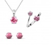 Crystalize 925 Silver October Birthstone Set with Swarovski Crystals Photo