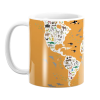 Pappa Joe PepperSt Mug | Cartoon animal world map - Mustard Photo
