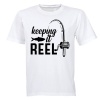 Keeping it Reel - Fishing - Kids T-Shirt - White Photo
