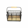 Regent Cutlery Caddy - Black Wire & Wood Photo