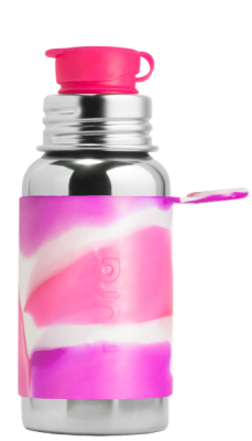 Photo of Pura Stainless 550ml Water Bottle - Pink Swirl - Plastic Free!