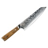 Lifespace full tang Kiristuke Damascus chef knife with Olive Wood Handle Photo