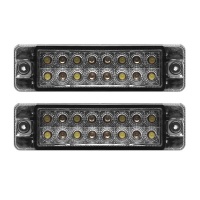 Smoked LED 2 Indicator Light Set Compatible with Volkswagen Golf 1