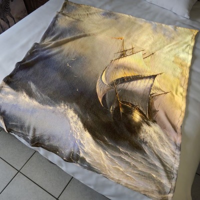 Photo of Print with Passion Sailing Ship Fleece Blanket