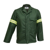 Sweet Orr The Continental Acid Repellant Overall Jacket With High Vis - Bottle Green Photo