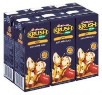 Clover Krush Krush 100 Fruit Juice UHT Apple 6x200ml